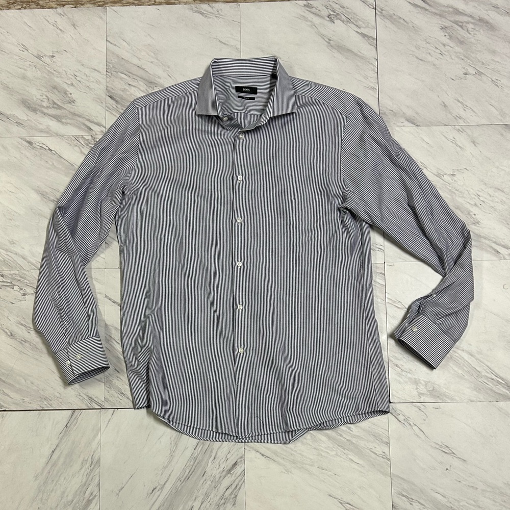 Hugo boss Striped Black and White Shirt
